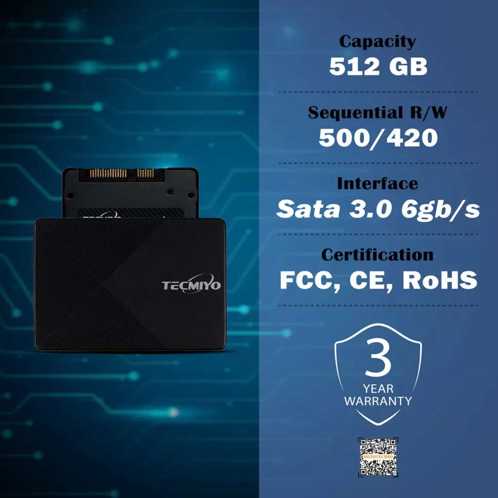 TECMIYO 512GB SSD