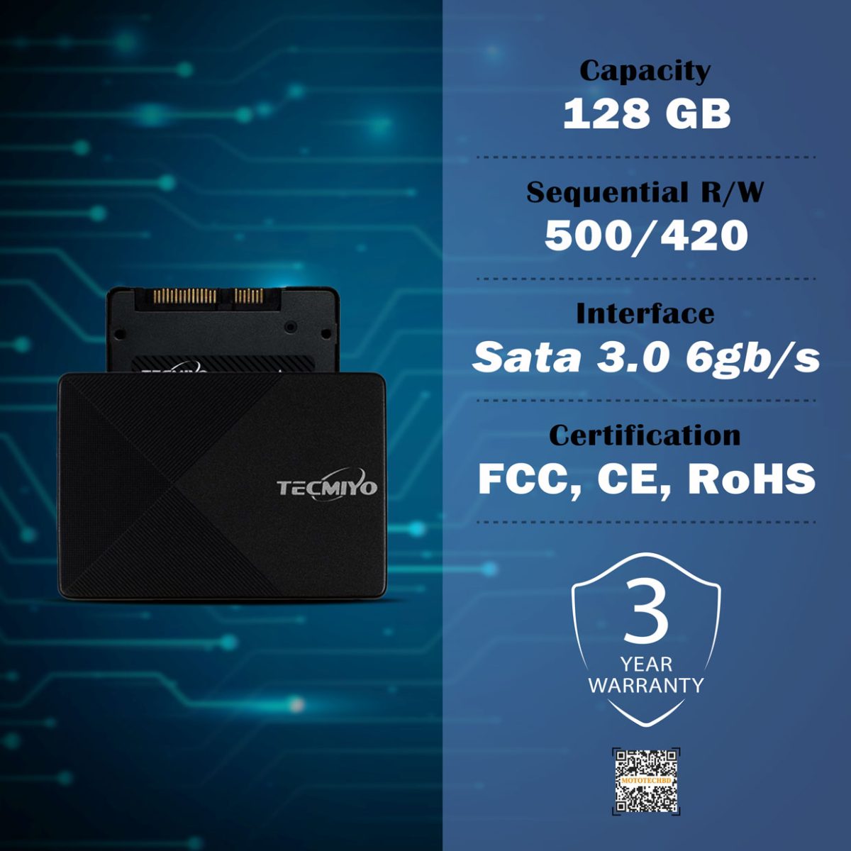 TECMIYO 128GB SSD