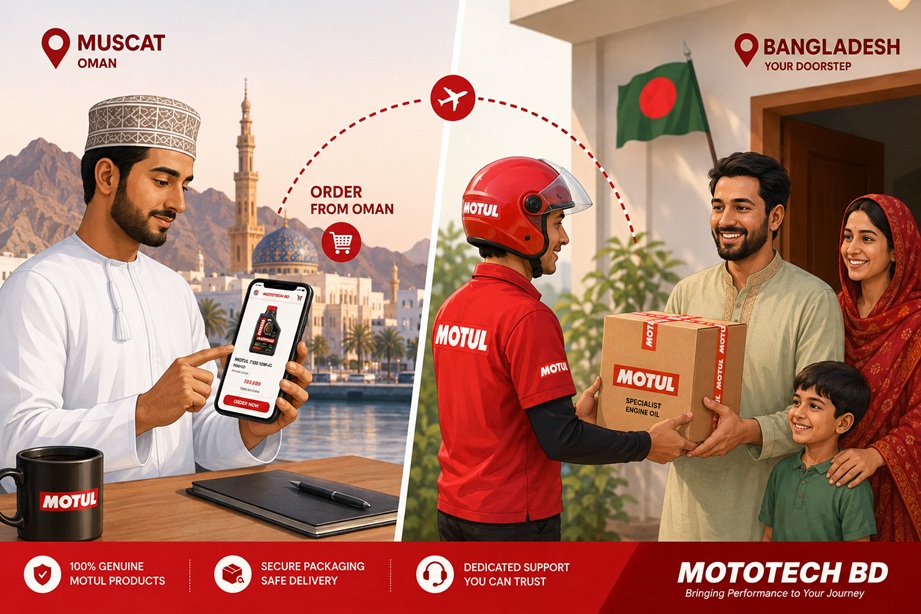 send Motul oil to Bangladesh from Oman