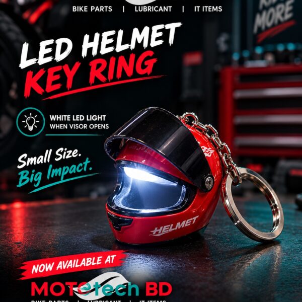 LED Helmet Key Ring