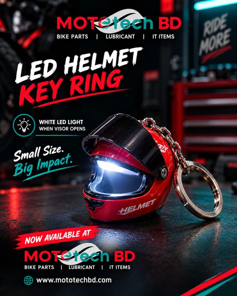 LED Helmet Key Ring
